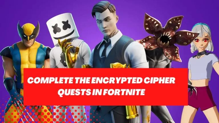 How to complete the Encrypted Cipher quests in Fortnite in (2023)